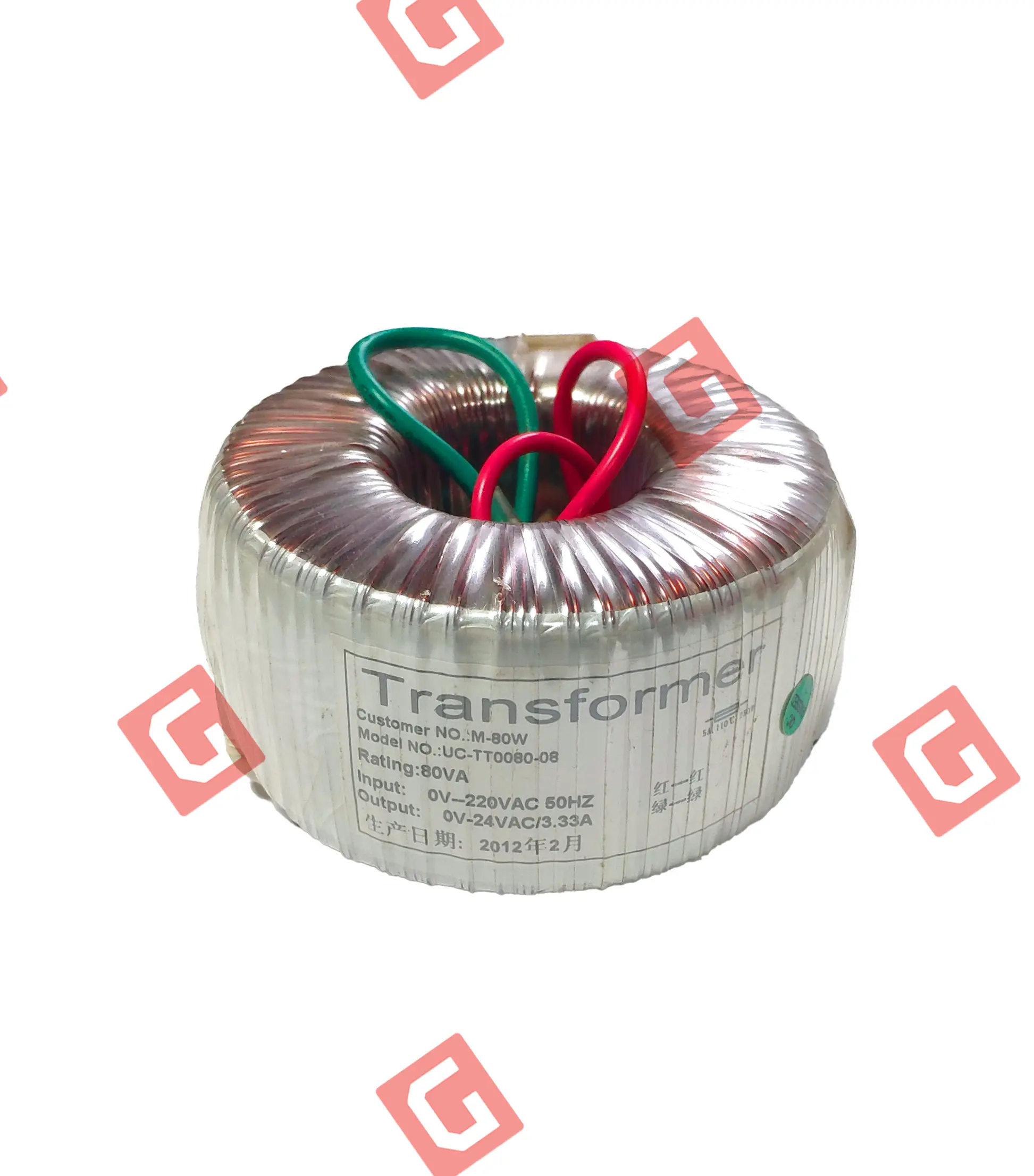 G800/G8800 Трансформатор (80W-24V/3.33A)