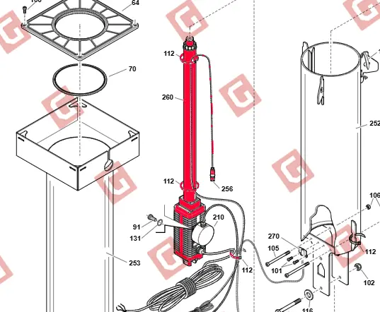 Моторедуктор к-кт для боларда STOPPY B 200-700